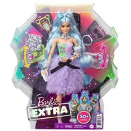 Mattel - Papusa Barbie , Extra style,  Cu accesorii, Multicolor