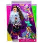 Mattel - Papusa Barbie , Extra style,  Cu rochie curcubeu, Multicolor - 2
