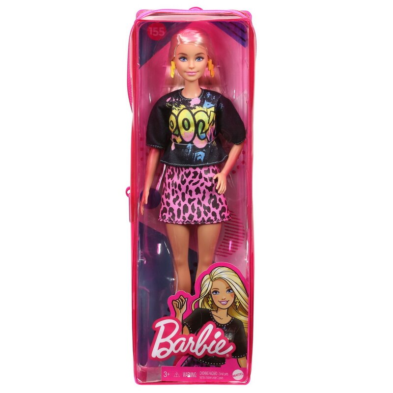 Mattel - Papusa Barbie Fashonista, Blonda, Cu tinuta de vara rock