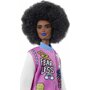 Mattel - Papusa Barbie Fashonista,  Cu par afro, Cu jacheta lila - 7