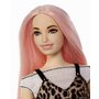 Mattel - Papusa Barbie , Fashionistas,  Cu parul roz - 5