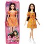 Mattel - Papusa Barbie Fashonista,  Satena, Cu rochita cu buline, Portocaliu - 7