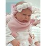 Antonio Juan - Papusa bebe realist Carla Reborn cu salteluta de schimbat  cu articulatii  roz - 2