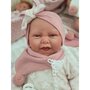Antonio Juan - Papusa bebe realist Carla Reborn cu salteluta de schimbat  cu articulatii  roz - 4