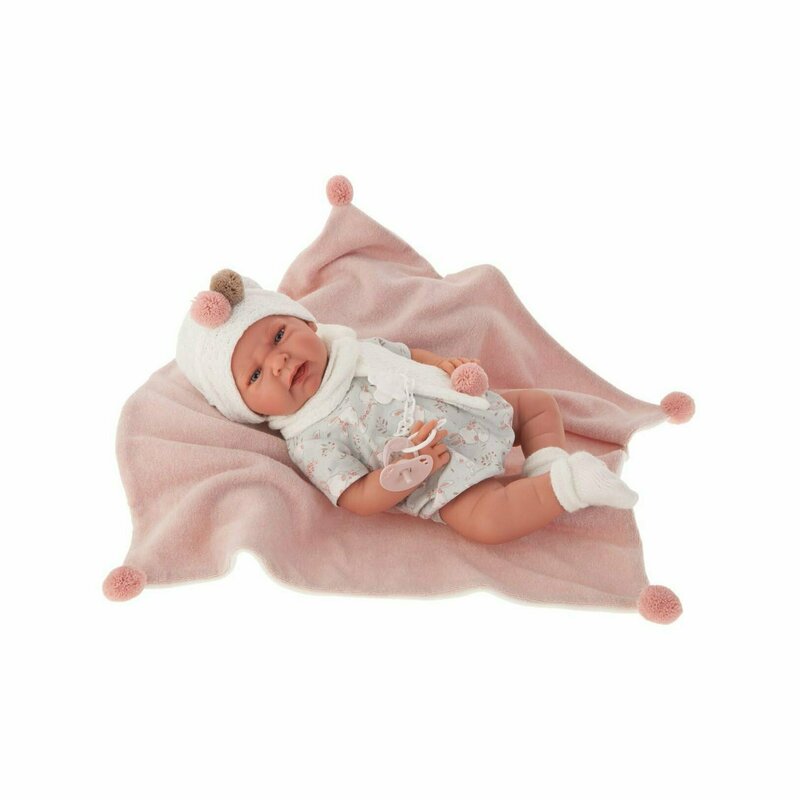 Antonio juan - papusa bebelus lea , 40 cm, cu plapumioara