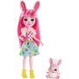 Papusa Enchantimals by Mattel Bree Bunny cu figurina - 1