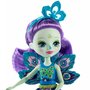 Papusa Enchantimals by Mattel Patter Peacock cu figurina - 5