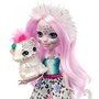 Papusa Enchantimals by Mattel Sybill Snow Leopard cu figurina Flake - 3