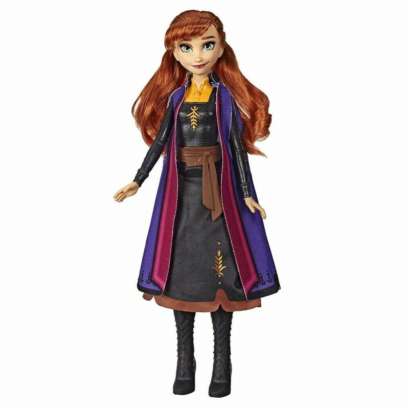 Hasbro - Papusa Anna , Disney Frozen 2 , Cu rochita de toamna, Multicolor