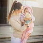 Papusa, Petite&Mars, Elise, Din plus, 35 cm, Ambalaj cu mini puzzle din carton, 0 luni+, Multicolor - 5