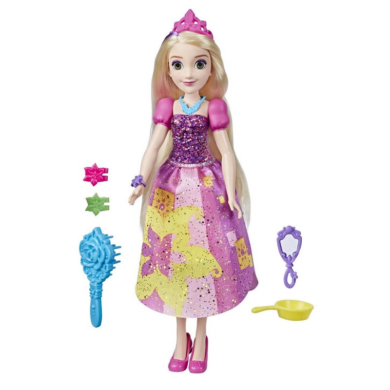 Hasbro - Papusa Printesa Rapunzel , Accesorizata cu stil, Multicolor