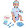 Papusa Simba New Born Baby, Baby Doll 43 cm cu accesorii albastru - 1