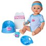 Papusa Simba New Born Baby, Baby Doll 43 cm cu accesorii albastru - 2