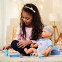 Papusa Simba New Born Baby, Baby Doll 43 cm cu accesorii albastru - 6