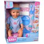 Papusa Simba New Born Baby, Baby Doll 43 cm cu accesorii albastru - 12