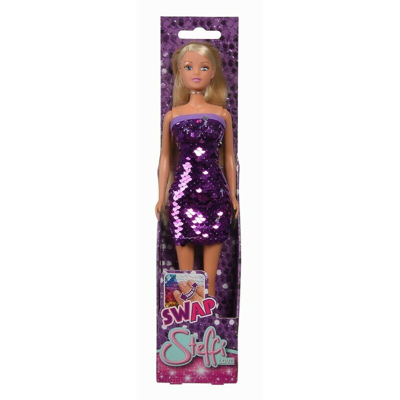 Simba - Papusa Steffi Love , Cu rochie cu paiete violet