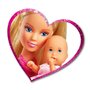 Simba - Papusa Steffi Love , In rochita roz, Cu carucior bebe - 3