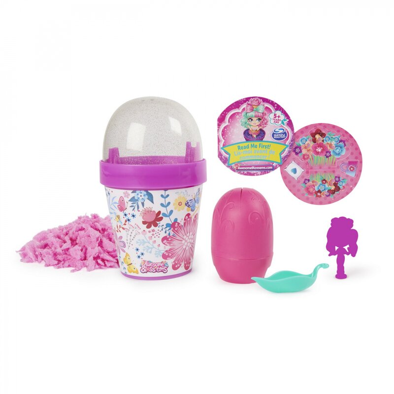 Spin master - papusa awesame blossems , care cresc din ghiveci, multicolor