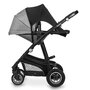 Parasolar, Lionelo, Pentru carucior, Material textil, Cu protectie UPF 50+, 53 x 51 cm, Negru - 4