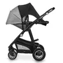 Parasolar, Lionelo, Pentru carucior, Material textil, Cu protectie UPF 50+, 53 x 51 cm, Negru - 5