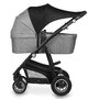Parasolar, Lionelo, Pentru carucior, Material textil, Cu protectie UPF 50+, 53 x 51 cm, Negru - 5