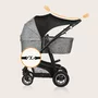 Parasolar, Lionelo, Pentru carucior, Material textil, Cu protectie UPF 50+, 53 x 51 cm, Negru - 13