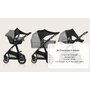 Parasolar, Lionelo, Pentru carucior, Material textil, Cu protectie UPF 50+, 53 x 51 cm, Negru - 17