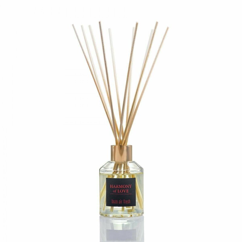 Bozo - Parfum ambiental cu difuzor cu bete de trestie cu aroma Reed Diffuser - Harmony of Love, , 100ml