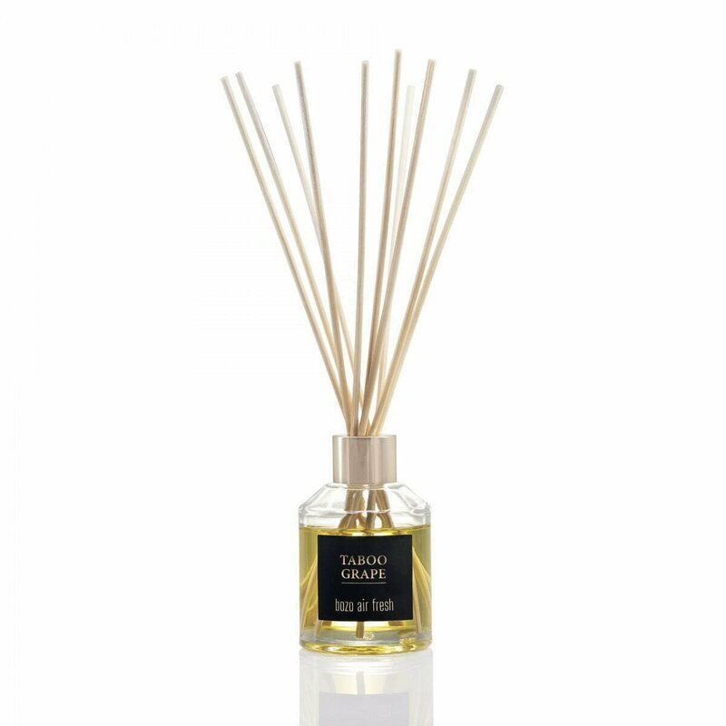 Bozo - Parfum ambiental cu difuzor cu bete de trestie cu aroma Reed Diffuser - Taboo Grape, , 100ml