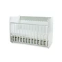 Pat balansoar, Dream, 60x120 cm, transformabil, White Milky Green - 3