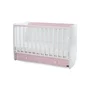 Pat balansoar, Dream, 60x120 cm, transformabil, White Orchid Pink - 1
