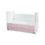 Pat balansoar, Dream, 60x120 cm, transformabil, White Orchid Pink - 2