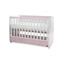 Pat balansoar, Dream, 60x120 cm, transformabil, White Orchid Pink - 5