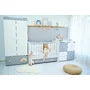 Pat balansoar, Dream, 60x120 cm, transformabil, White Orchid Pink - 10