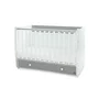 Pat balansoar, Dream, 60x120 cm, transformabil, White Stone Grey - 4