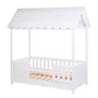 Pat Casuta Childhome cu protectii laterale 70x140 cm Lemn Alb - 1