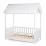Pat Casuta Childhome cu protectii laterale 70x140 cm Lemn Alb - 2