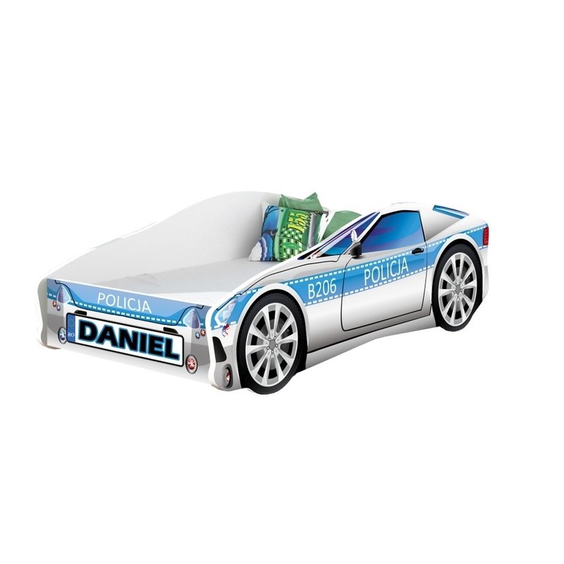 Mykids - pat tineret race car 09 policja , 140x70 cm