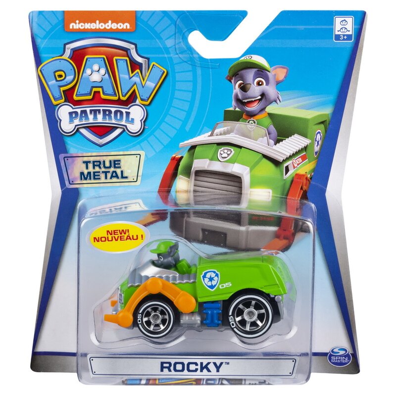 Spin master - macheta rocky , paw patrol , metalica