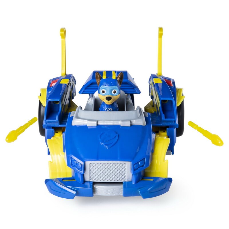 Spin master - masina chase , paw patrol , power up, albastru