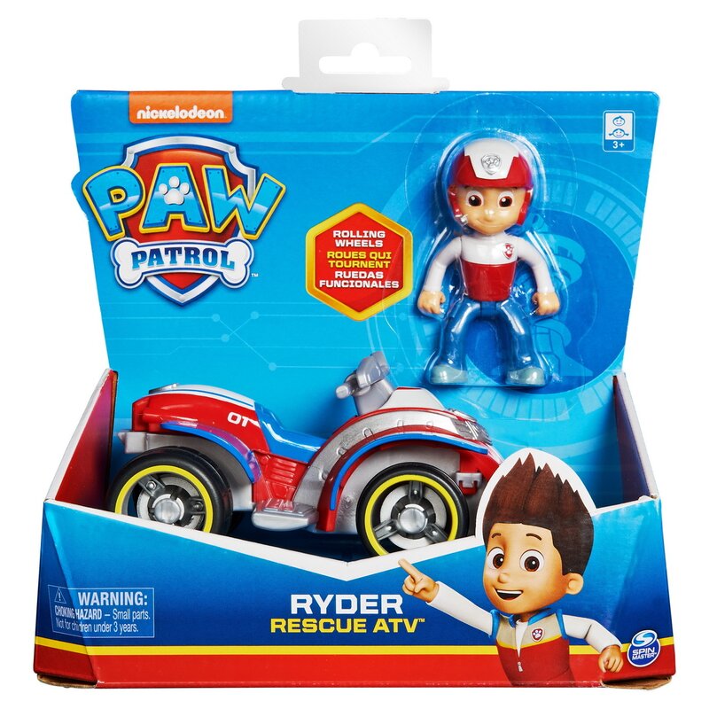 Spin master - atv , paw patrol, cu figurina ryder