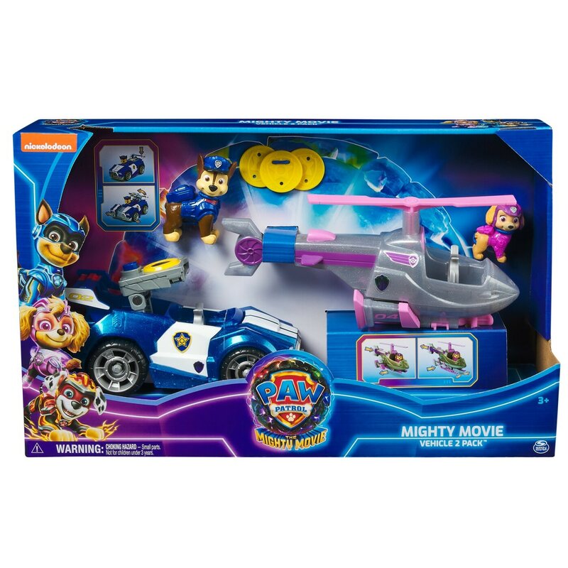 PATRULA CATELUSILOR MIGHTY MOVIE SET 2 VEHICULE