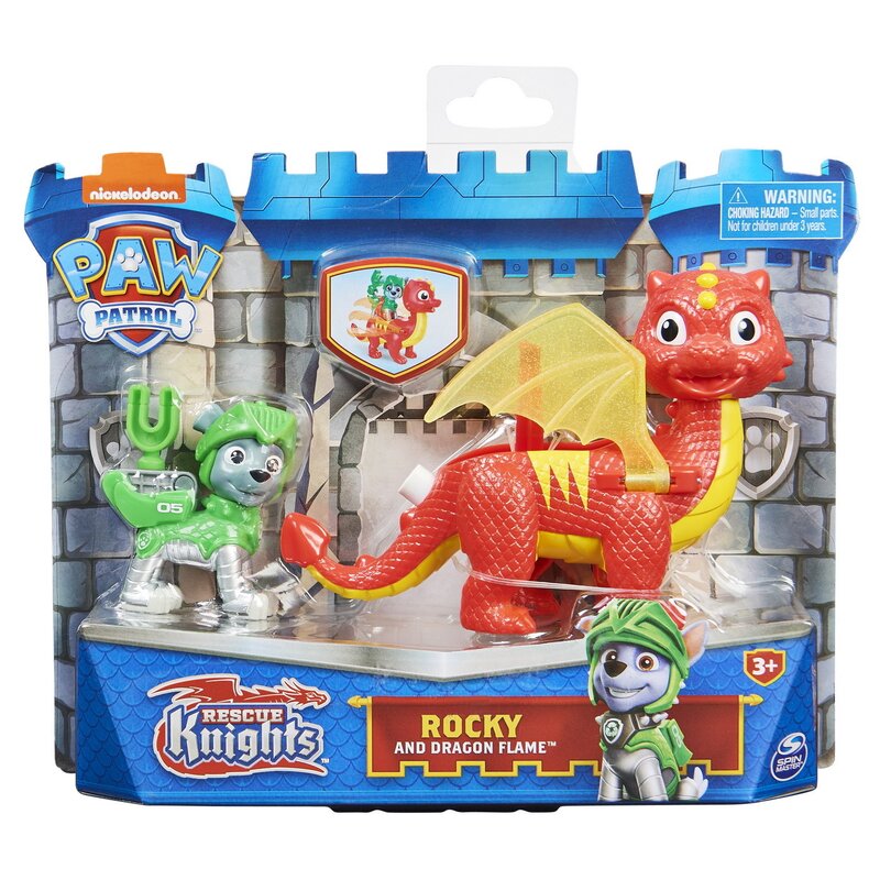 Spin master - PATRULA CATELUSILOR MINIFIGURINE ROCKY SI DRAGON FLAME