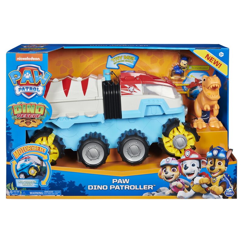 Spin master - Camion Dino Patroller , Paw Patrol , Cu lansator, Motorizat