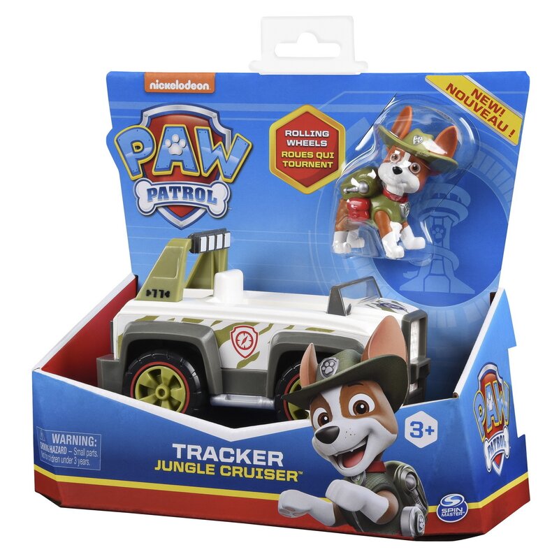 Spin master - masinuta , paw patrol , cu figurina tracker