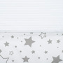 Paturica, New Baby, Cu doua fete, Dimensiune mare 80x102 cm, Din materiale certificate Oeko Tex Standard 100, Waffle white stars - 4