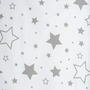 Paturica, New Baby, Cu doua fete, Dimensiune mare 80x102 cm, Din materiale certificate Oeko Tex Standard 100, Waffle white stars - 5