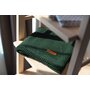 Paturica de bumbac tricotata Sensillo 100x80 cm Verde Inchis - 9