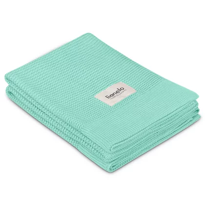 Paturica multifunctionala, Lionelo, Din bambus, Cu proprietati de termoreglare, Antibacteriana, Antifungica, Antialergice, Lavabila la masina de spalat, 100x75 cm, Verde