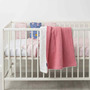 Paturica Lux Sherpa pentru bebelusi 75 x 100 cm Pink Clevamama 3482 - 1